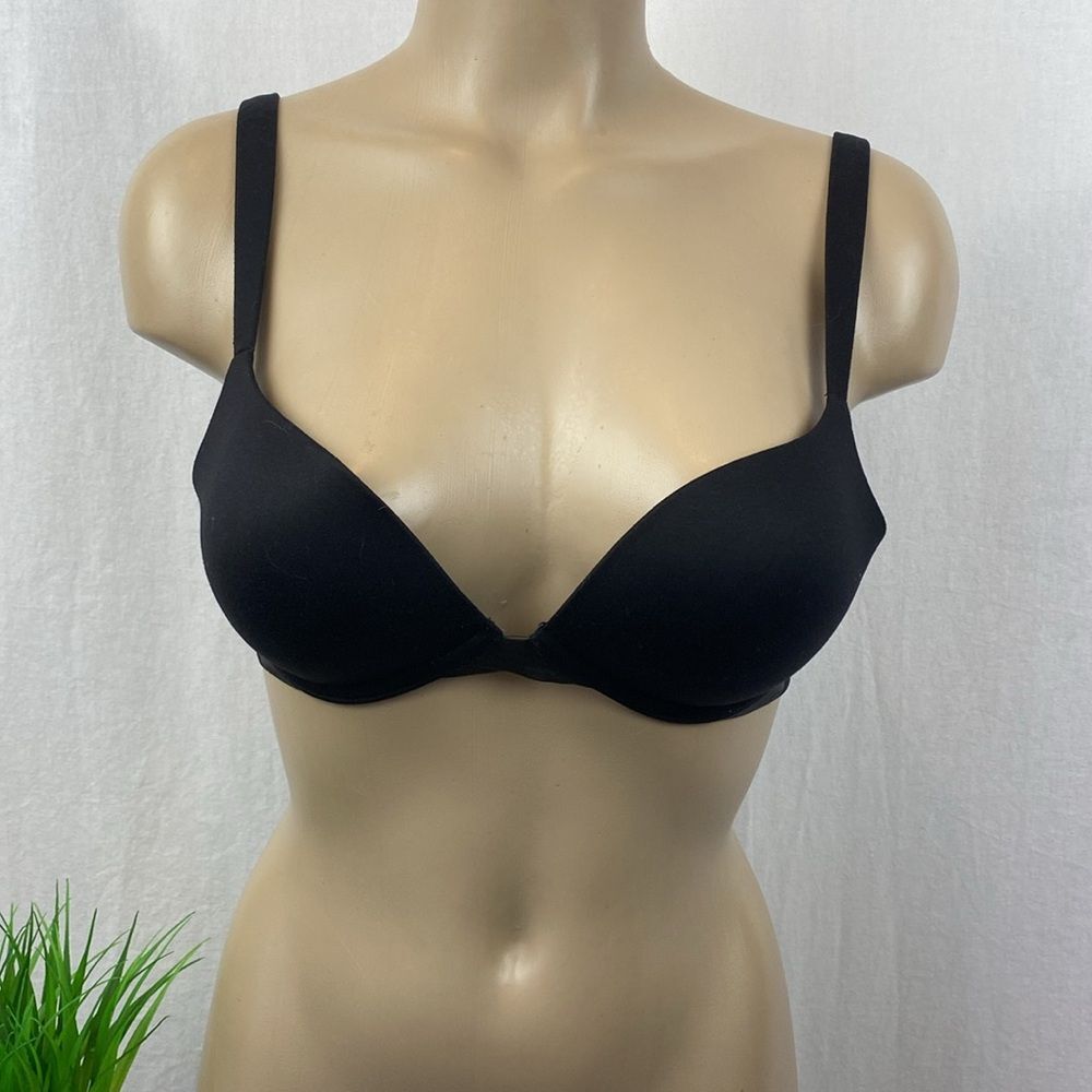 Spanx Black Padded Wire Free Tagless Bra 34B